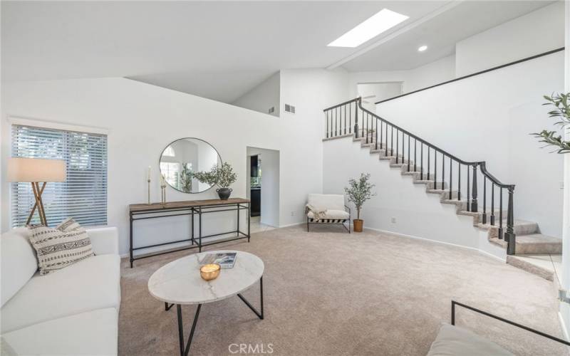 Skylights throughout the home add natural sunlight.