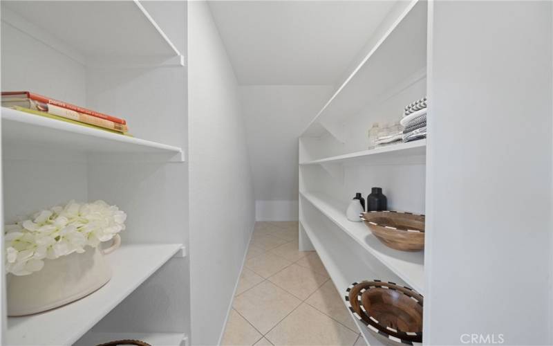 Large Walk-in Pantry with Hidden Built-in Security Safe