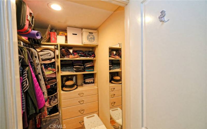 Walking Closet with Custom Cabinetry