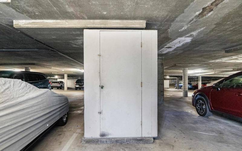 Storage in gated Garage