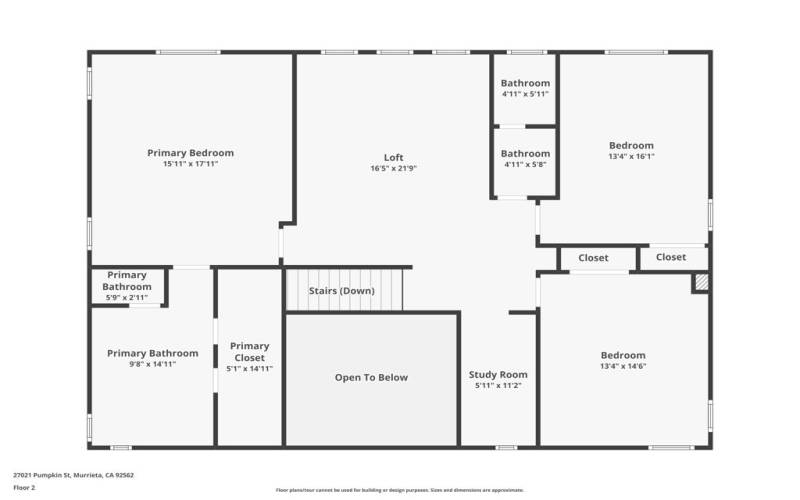 2nd Story Floor plan