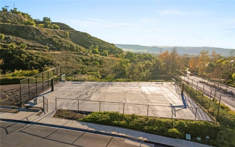 Basketball court on the west side of Greer Ranch