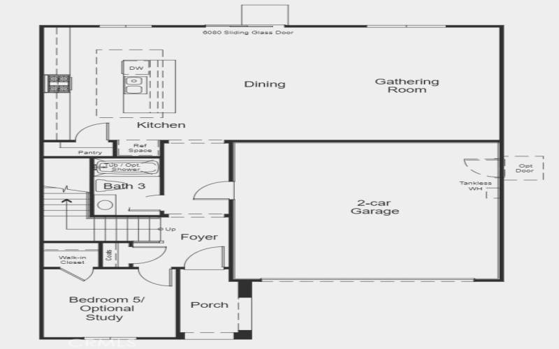  Structural options include: loft in lieu of bedroom 4.