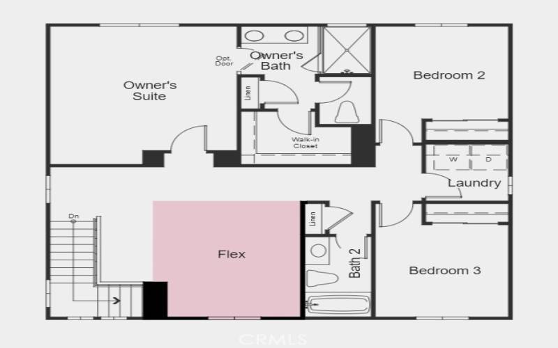  Structural options include: loft in lieu of bedroom 4.