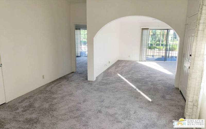 Dining Room looking toward living Room & Master Bedroom