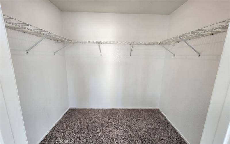 Secondary bedroom walk-in closet