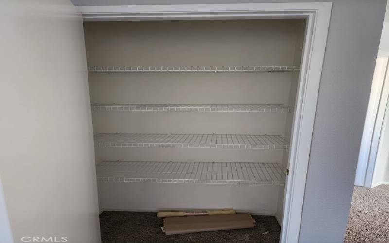 Upstairs linen closet