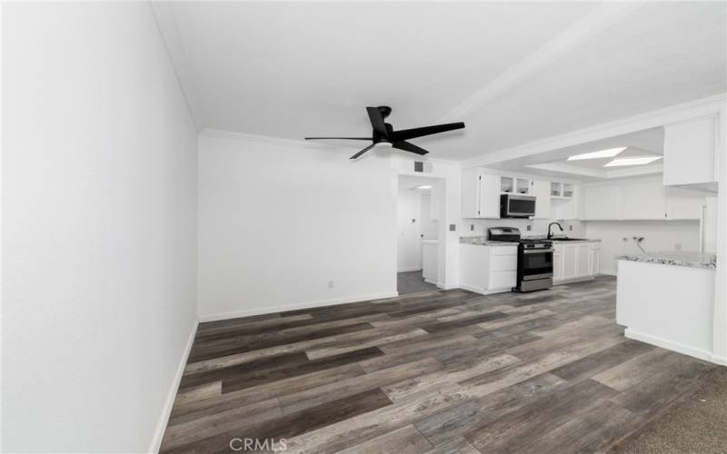 Wood Floors in Dining Room