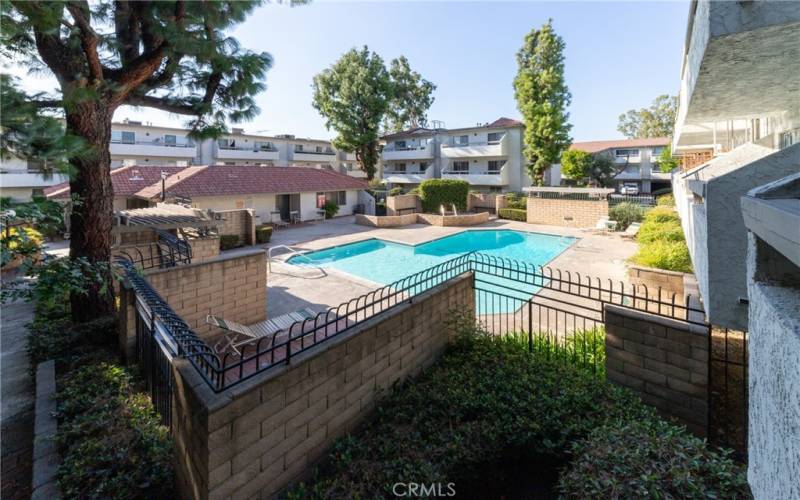 Balcony View of Pool & Jacuzzi