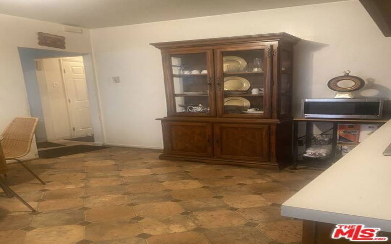 Dining area w/china cabinet