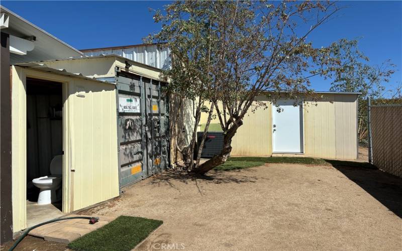 Restroom, sleeping quarters