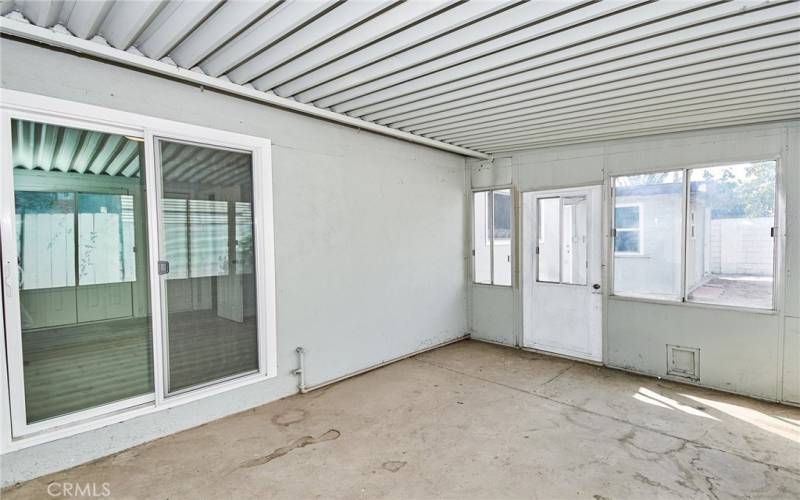 Sunroom outside of the master bedroom