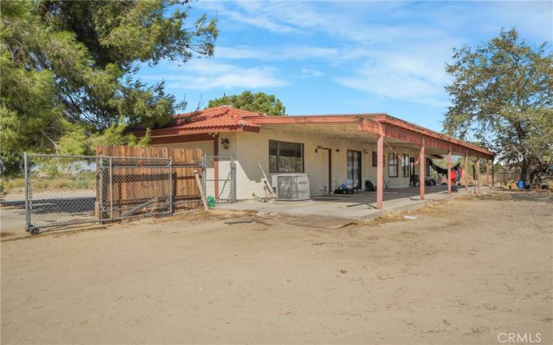 Yard entrance of main house