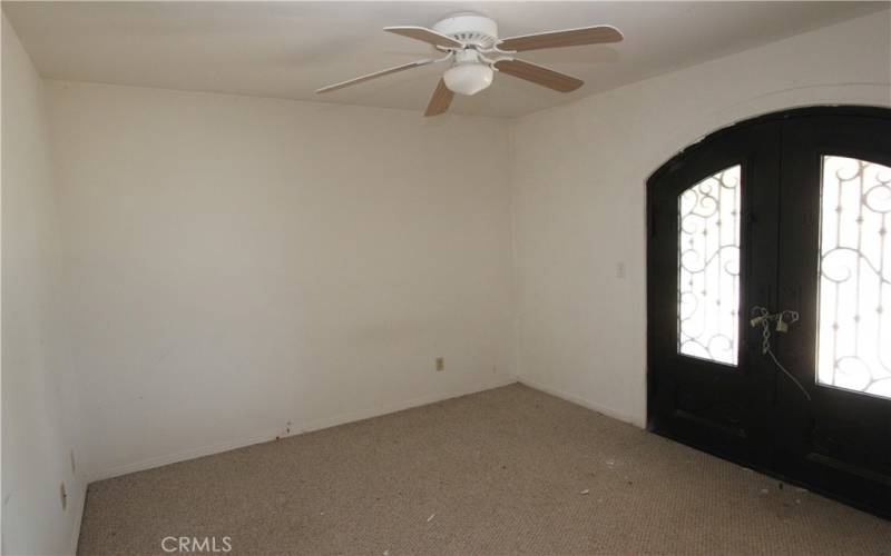 Third bedroom being used as a family room.