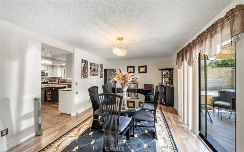 Dining Room with access to Covered Patio