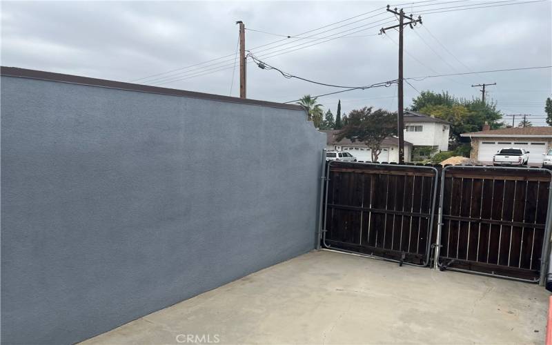  RV Parking from behind gate