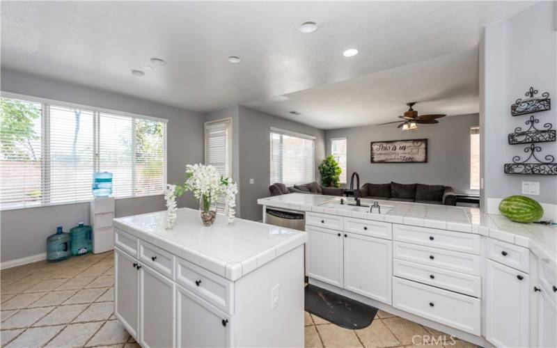 Kitchen Open to Family Room