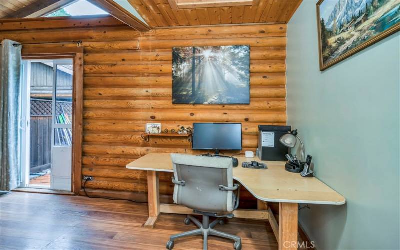 Office space in primary bedroom