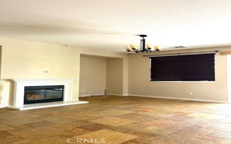 Fireplace in family room