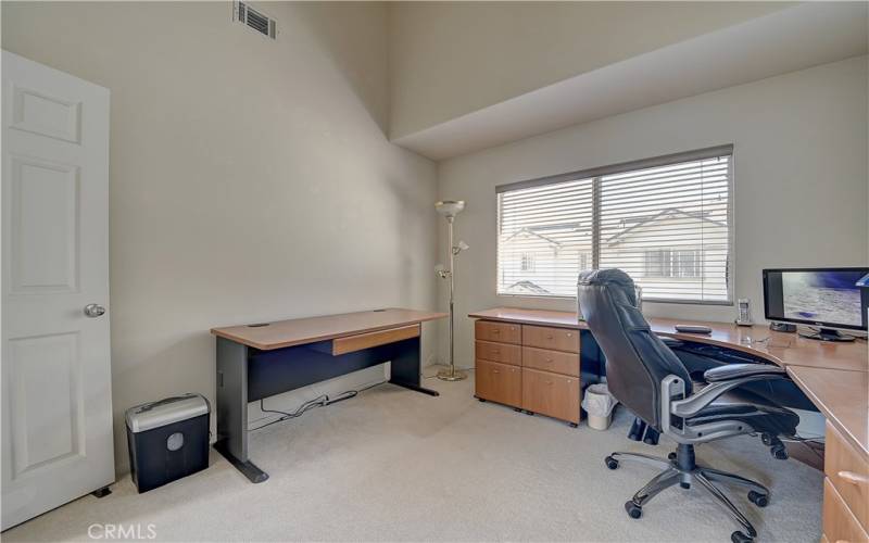 Bedroom used as office