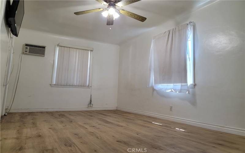 Master bedroom with fine matching flooring, is connected to its own bath and walk in closet.