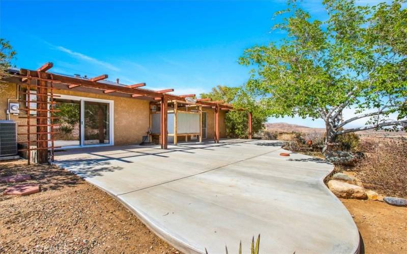 Massive patio.