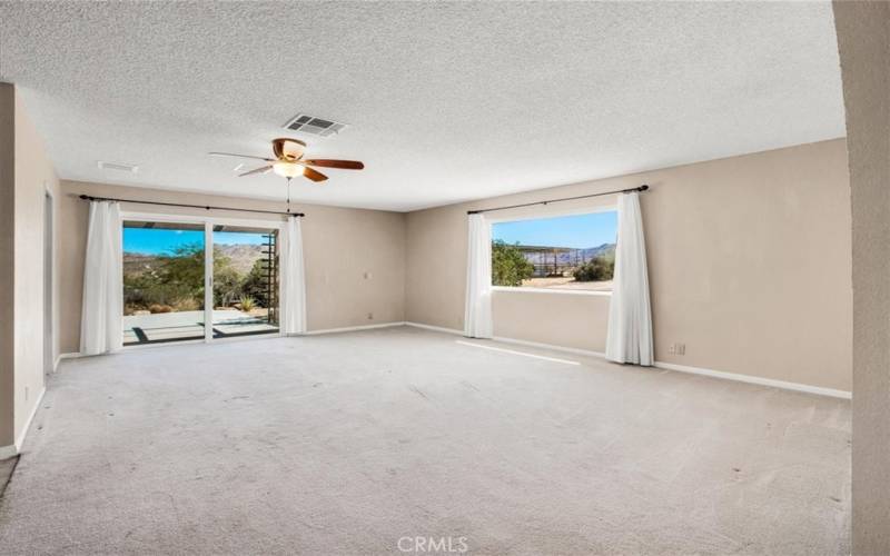 Another spacious room for entertaining or family fun.