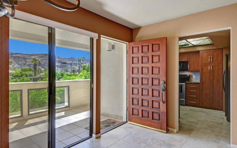 ENTRY WAY TO FRONT PATIO AND VIEW MLS