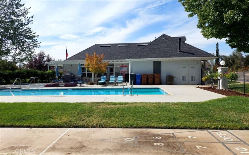 Clubhouse pool and back yard