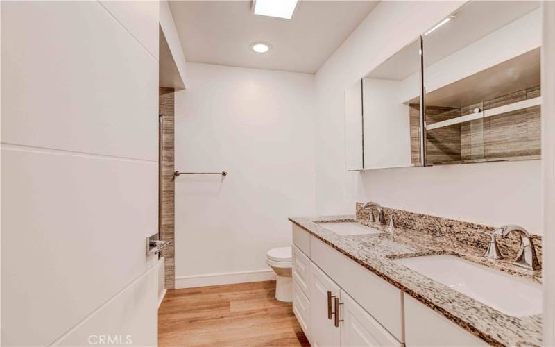 ALL REMODELED BATHROOM WITH SHOWER OVER BATH TUB