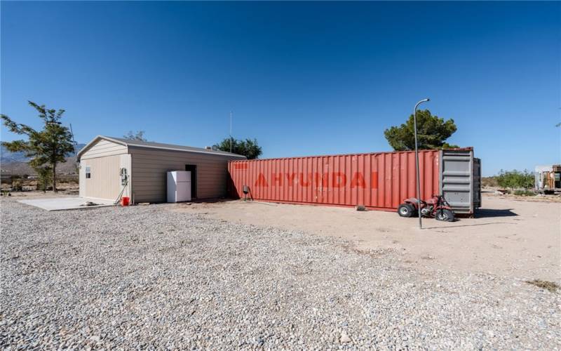 View of the garage