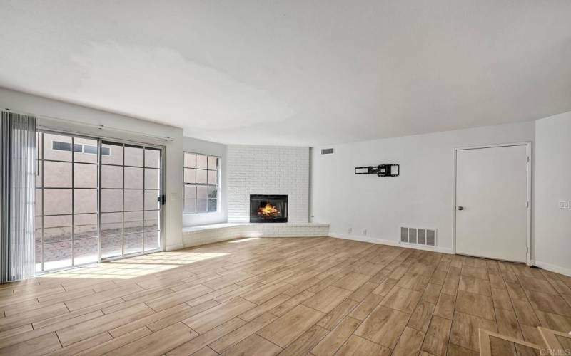 Living Room with Fire place