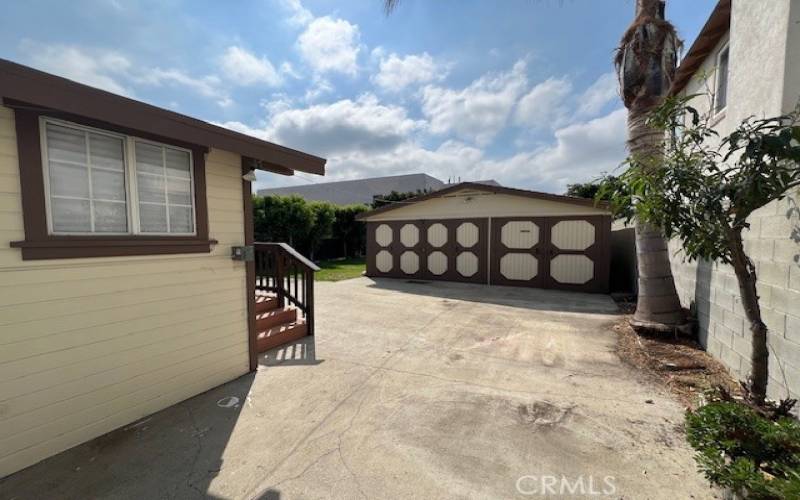 2 Car garage at end of driveway