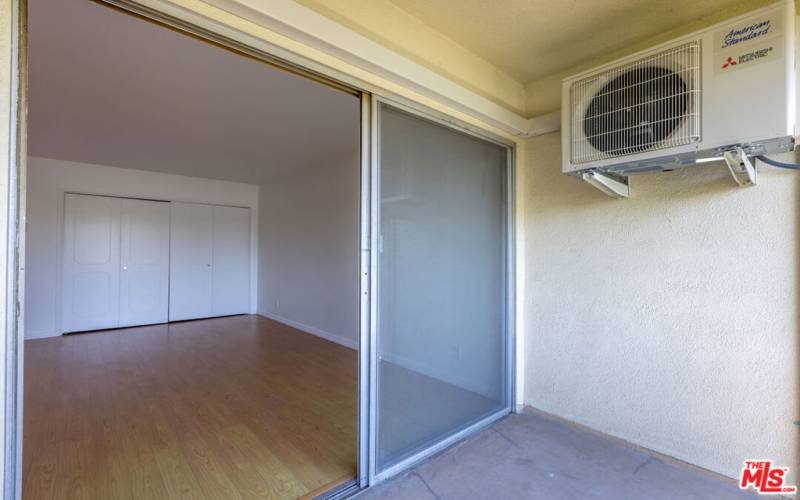 master bedroom's balcony