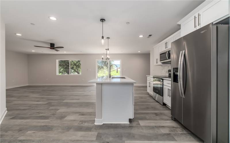 Front entry to open floor plan.