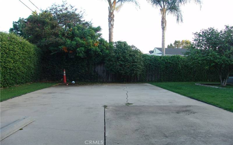 Sports court, or room for raised beds