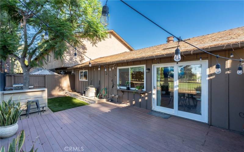 Backyard / Wooden Deck