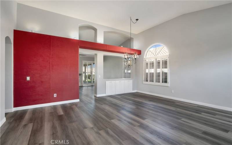 Beautiful water resistant plank flooring throughout the home