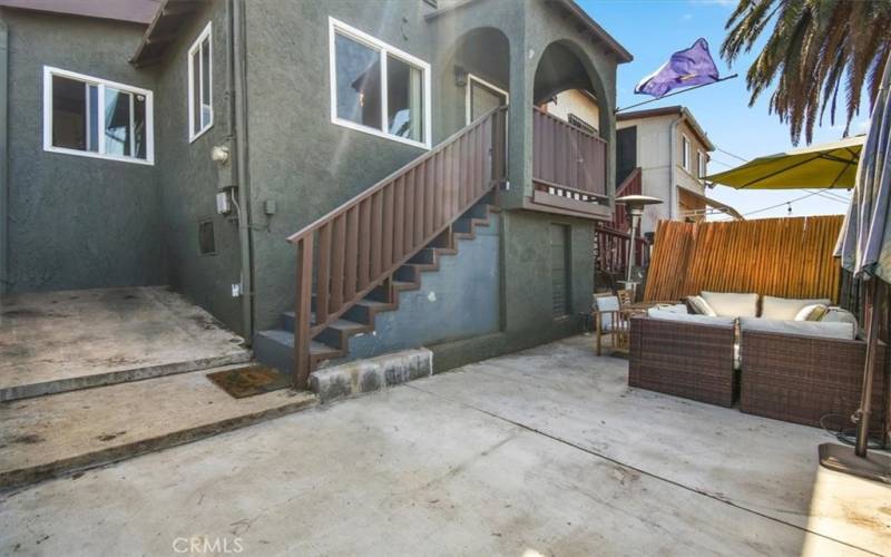 Front Patio with view of Downtown LA