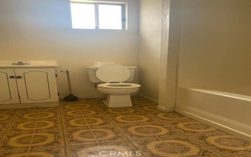 Bathroom in attached unit