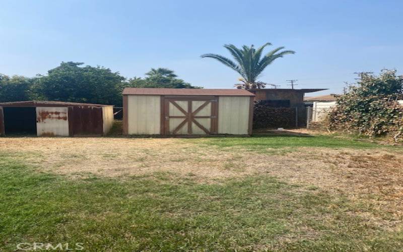 Tuff shed in backyard