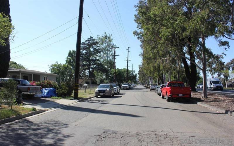 Looking northward on South Pine Street