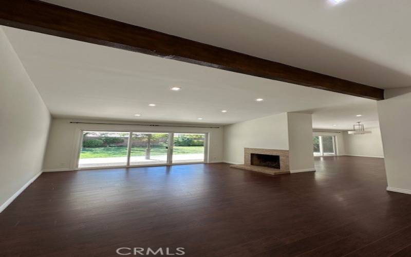 Famous Charles Dubois open floor plan with a two way fireplace