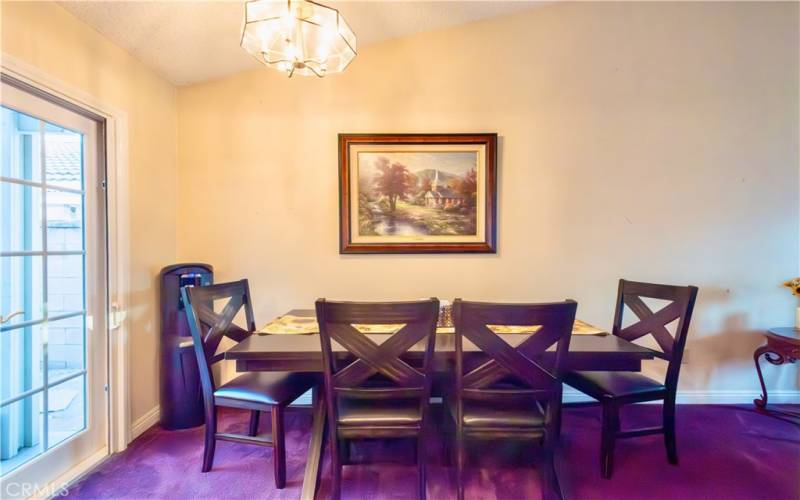 Dining area next to kitchen