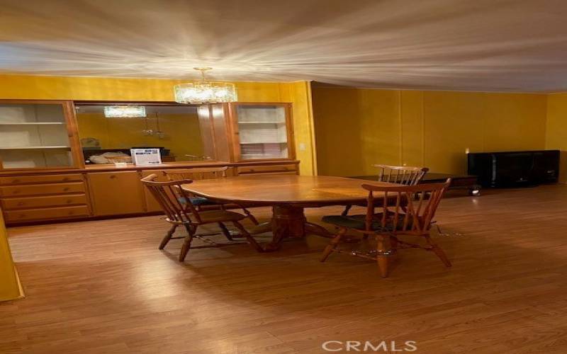 Formal Dining room with Built In Buffet and Display