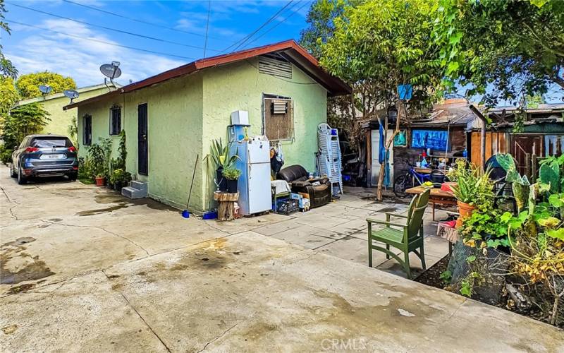 Rear building backyard view