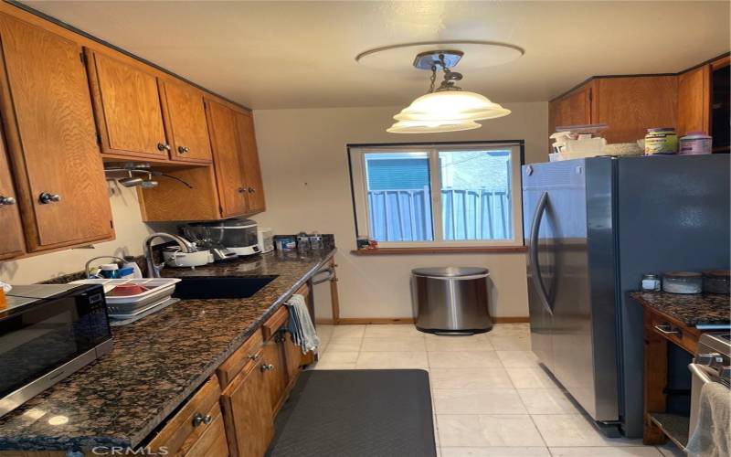 Kitchen with granite counters