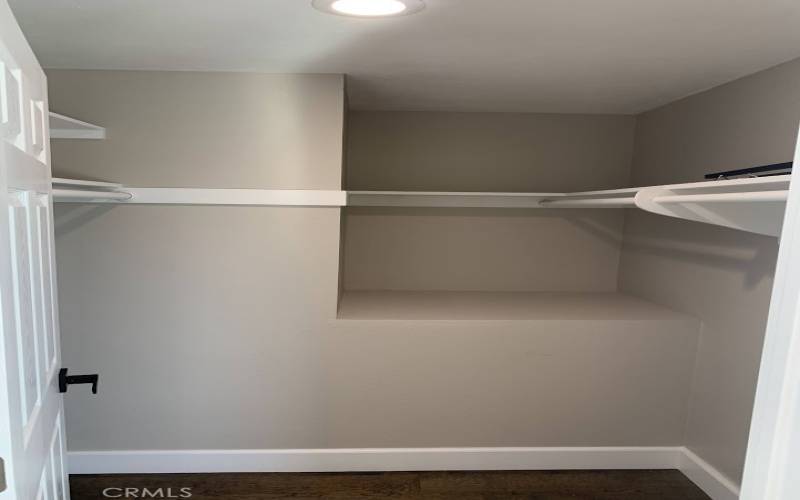 Master walk-in closet