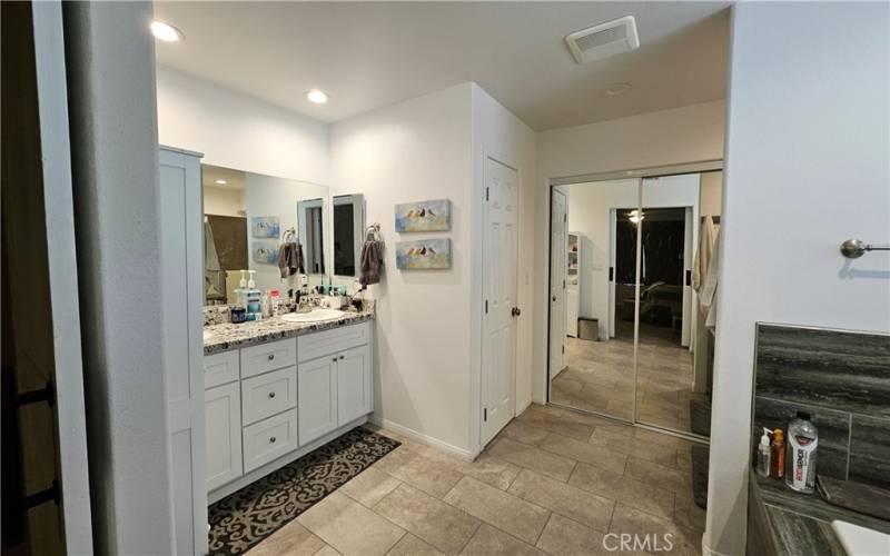 Master Bathroom with his and hers sinks