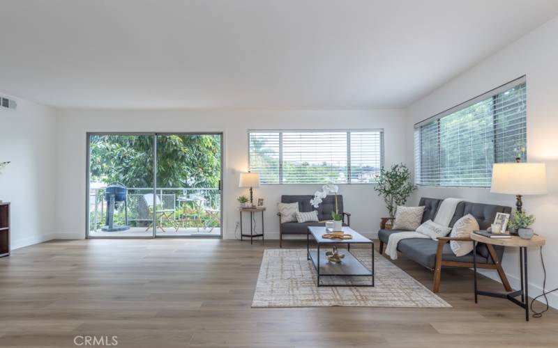 Fabulous living space with windows all around..